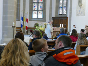 Familiengottesdienst zum Erntedankfest (Foto: Karl-Franz Thiede)